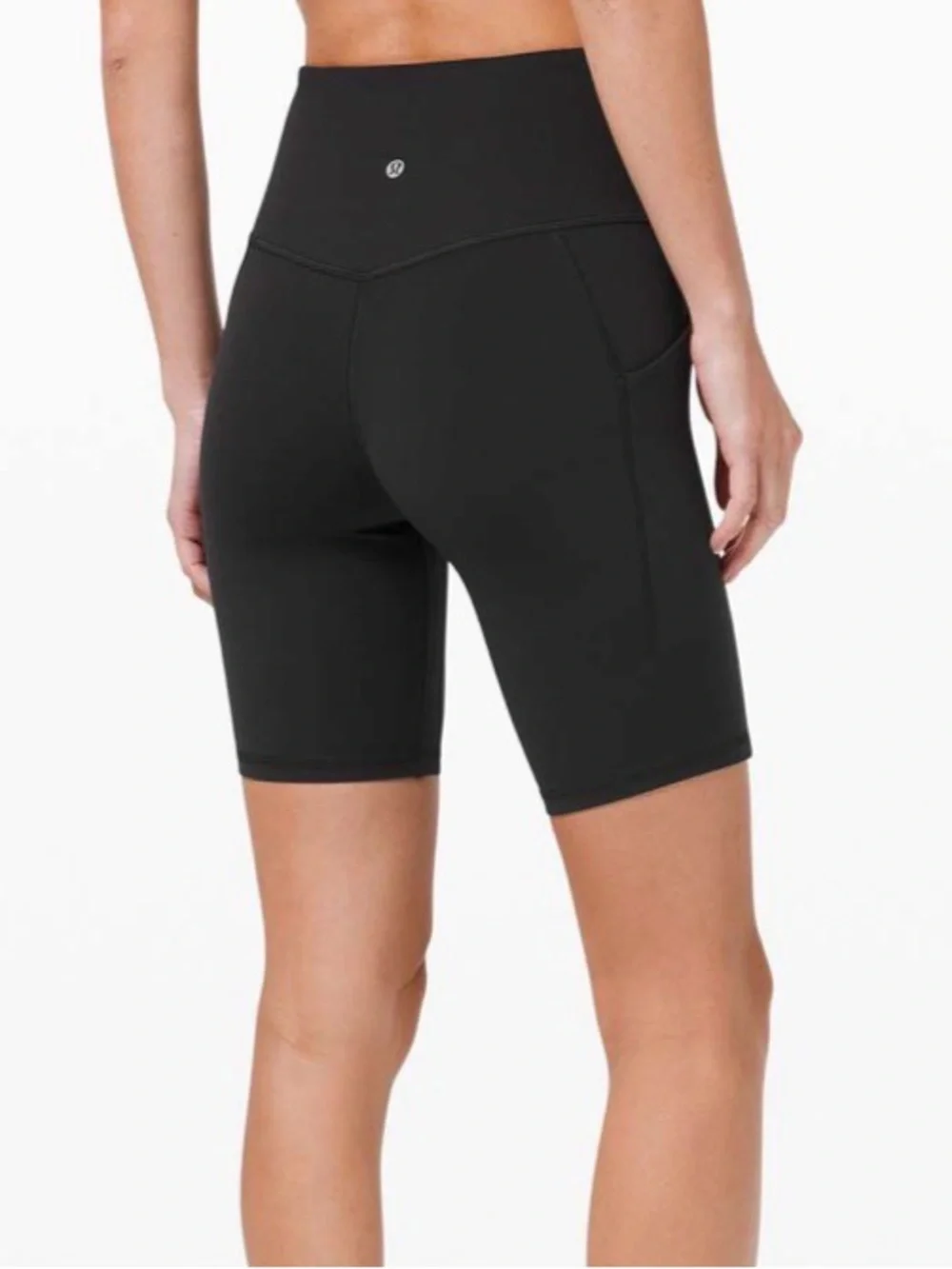 Lululemon Black Align High Rise Short With Pockets 8